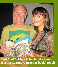 Poet Paul Dobbyn and artist Gemma O'Brien